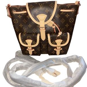 Fashion Lux Brown and Tan Backpack